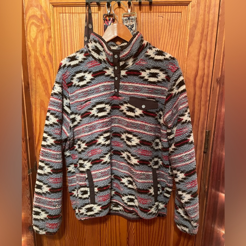 Cinch Fleece Aztec Pullover